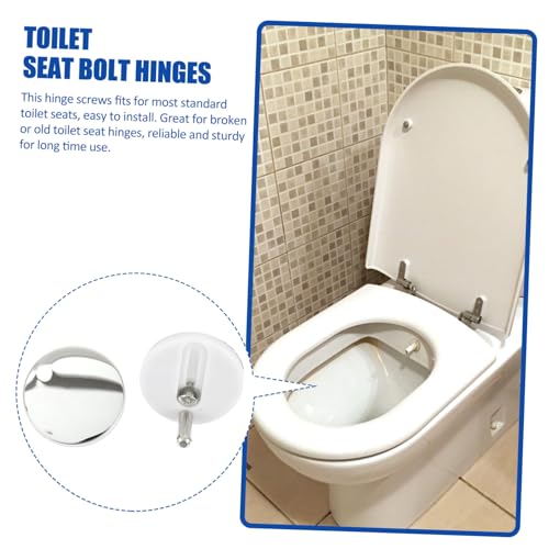 DOITOOL 2 Stück Toilettensitz Schrauben Robust Langlebig Wc Sitz Befestigung Scharniere Ersatzteile Einfach Installierbar für Zuhause Badezimmer Hotels Öffentliche Orte DOITOOL 2 Stück Toilettensitz Schrauben Robust Langlebig Wc Sitz Befestigung Scharniere Ersatzteile Einfach Installierbar für Zuhause Badezimmer Hotels Öffentliche Orte von DOITOOL