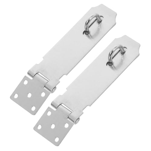 DOITOOL 2 Stück Türschloss Hasp Set Teilig Wetterfest Kompakt Rostfrei Sicherer Verriegelungsmechanismus für Schränke Garagen Lager und Outdoor Anwendungen von DOITOOL