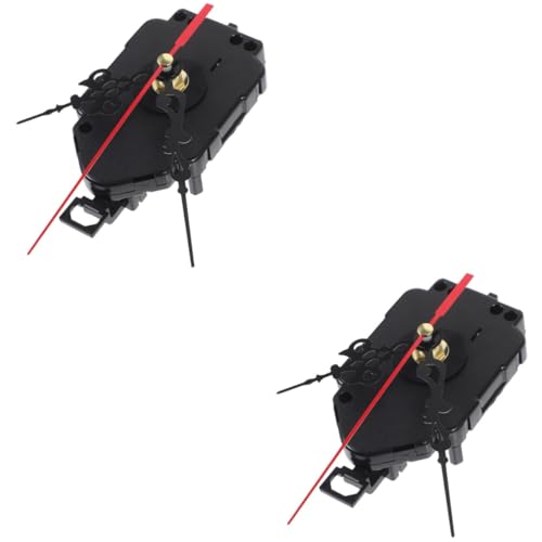 DOITOOL 2 Stück Uhrwerk Groß Taktversorgung Mechanismus Betrieben Wecker Für Schlafzimmer Planke Herstellung Zahlen Ticken Digitaler Alarm Motor Glockenspiel Modern Black Plastik von DOITOOL