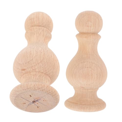 DOITOOL 2 Stück Unbehandelte Holzfinials Kugel Fence Topper Für Treppen Bettpfosten DIY Möbelprojekte Multifunktionale Dekoration DOITOOL 2 Stück Unbehandelte Holzfinials Kugel Fence Topper Für Treppen Bettpfosten DIY Möbelprojekte Multifunktionale Dekoration von DOITOOL