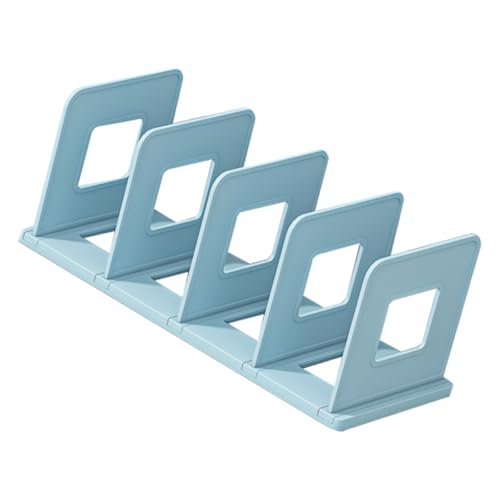 DOITOOL 2 Stück Verstellbare Desktop Bücherregale aus Robustem Kunststoff Platzsparender Bücherregal-Organizer für Büro und Zuhause Minimalistisches Design Einfache Installation von DOITOOL