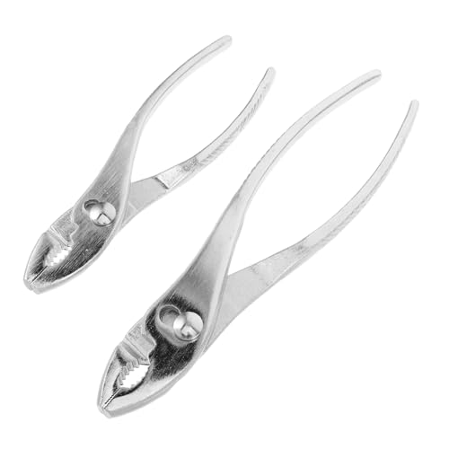 DOITOOL 2 Stück Verstellbare Rohrzange aus Karbonstahl mit Gezahnten Backen Flexible Wasserrohr-gripzange für Heimwerker Vielseitige Schlauchklemmen Reparaturwerkzeuge Platzsparend und von DOITOOL