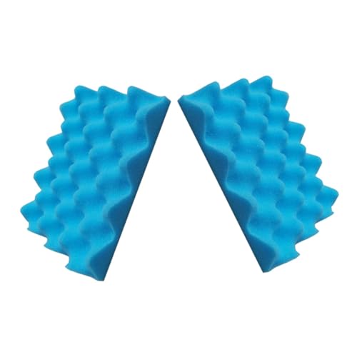 DOITOOL 2 Stück Wave Cotton Trockentisch Ton Fondant Formmatte Backzubehör Fondant Modellierunterlage Backbedarf Fondant Modelliermatte Fondant Pad Fondant Formunterlage Blauer Schwamm von DOITOOL