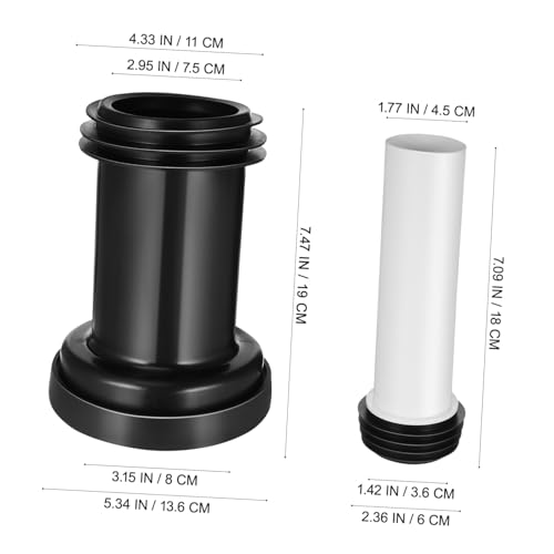 DOITOOL 2 Stück Wc Spülrohr Verlängerung Verstärkt Robust Langlebig Geräuscharm für Wand wasseranschluss Toilettenanschluss Praktische Abwasserleitung DOITOOL 2 Stück Wc Spülrohr Verlängerung Verstärkt Robust Langlebig Geräuscharm für Wand wasseranschluss Toilettenanschluss Praktische Abwasserleitung von DOITOOL