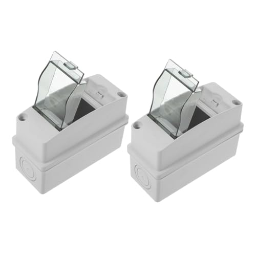 DOITOOL 2 Stück Wege Verteilerkasten mit Transparentem Fenster Abs PC Gehäuse Schutzbox für Leitungsschutzschalter Einfach zu Montieren Geeignet für Innen und Außenbereiche DOITOOL 2 Stück Wege Verteilerkasten mit Transparentem Fenster Abs PC Gehäuse Schutzbox für Leitungsschutzschalter Einfach zu Montieren Geeignet für Innen und Außenbereiche von DOITOOL