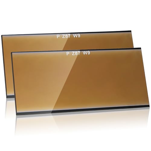 DOITOOL 2 Stück Welding Helmet Lenses aus Gehärtetem Glas Robust und Langlebig Präzise Polierte Kanten Ersatzlinsen für Schweißhelm mit Hohem Schutz für Schweißarbeiter und Brillenträger von DOITOOL