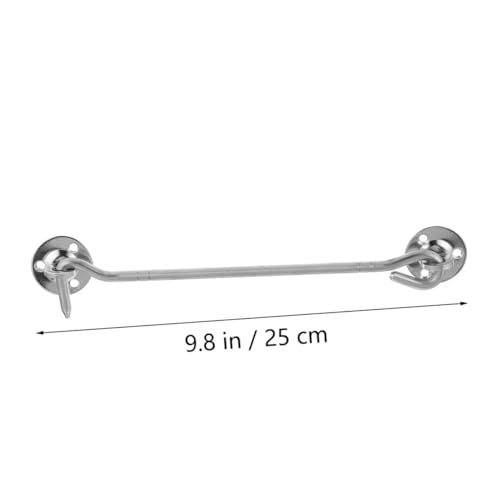 DOITOOL 2 Stück Winddichter Fensterhaken Robust Langlebig Old Fashioned Design Für Türen Fenster Vielseitig Einsetzbar Silber DOITOOL 2 Stück Winddichter Fensterhaken Robust Langlebig Old Fashioned Design Für Türen Fenster Vielseitig Einsetzbar Silber von DOITOOL