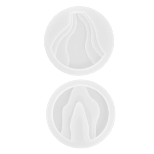DOITOOL 2 Stücke Silikonform für Untersetzer Diy Gießformen für Dekorative Tassenunterlagen Flexible und Leicht zu Reinigende Epoxidharz Moulds für Kreative Bastelprojekte und von DOITOOL