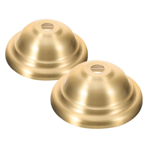 DOITOOL 2 Stücke Vintage Deckenleuchte Hakenplatte Golden Deckenbaldachin Kit für Pendelleuchte Messing Lampen Endstück Große Montageplatte für Gemütliche Beleuchtung von DOITOOL