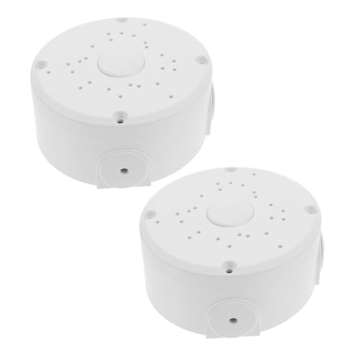 DOITOOL 2 Stücke Wetterfester Überwachungskamera-Halter mit Kabelmanagementbox Outdoor Dome Kamera Deckenhalterung Schützende Montagebasis für Vielseitige Sicherheitsanwendungen von DOITOOL