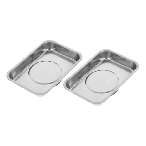 DOITOOL 2 Teiliges Ablagefach Motorteile Organizer Tablett Werkstattzubehör Schraubenhalter Tablett Schrauben Organizer Tablett Steckdosen Organizer Tabletts Robustes Tablett von DOITOOL