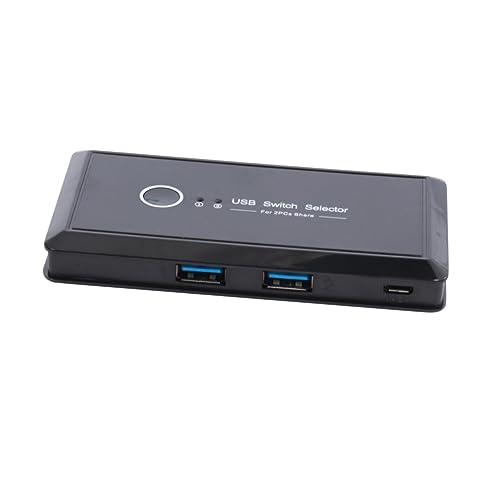 DOITOOL 2 USB-Selektor drucker automatischer Sharer Computer-Sharer Black von DOITOOL