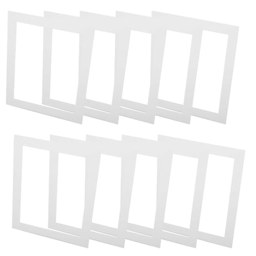 DOITOOL 20 Stück Fotorahmenstau vorgeschnittene Passepartouts zum Einrahmen Fotorahmenmatte Kunstwerk-Rahmenmatte Papierfotorahmen Matten bilderrahmen Fotomatte Fotorahmen aus Papier Weiß DOITOOL 20 Stück Fotorahmenstau vorgeschnittene Passepartouts zum Einrahmen Fotorahmenmatte Kunstwerk-Rahmenmatte Papierfotorahmen Matten bilderrahmen Fotomatte Fotorahmen aus Papier Weiß von DOITOOL
