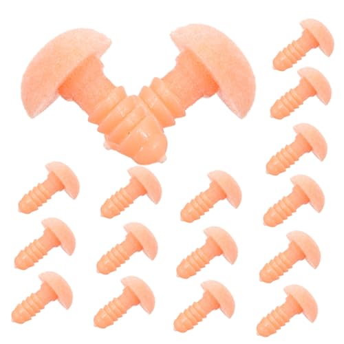 DOITOOL 20 Stück Herzförmige Plüschnasen für DIY Puppen Bastelbedarf für Teddybären und Stofftiere Hochwertigem Flocking Material Hautfarbe DOITOOL 20 Stück Herzförmige Plüschnasen für DIY Puppen Bastelbedarf für Teddybären und Stofftiere Hochwertigem Flocking Material Hautfarbe von DOITOOL