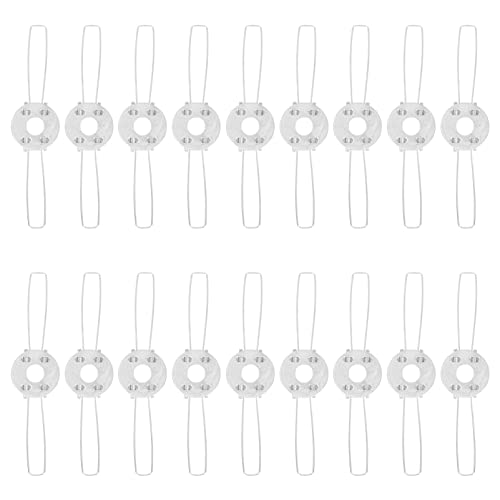 DOITOOL 20 Stück Lampenschirm Federclips Fork Lampenschirm Halterungen für Deckenleuchten Kronleuchter und Tischlampen Stabiler Halt und Einfache Montage von DOITOOL