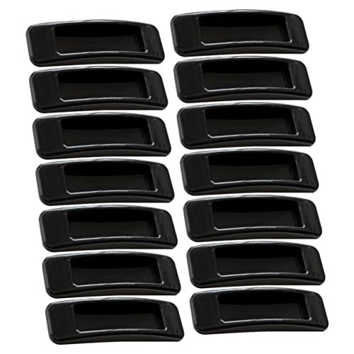 DOITOOL 20 Stück Selbstklebende Tür und Fenstergriffe Teiliges für Schränke und Möbel ohne Bohren Starke Haftung Ergonomisches Design Schwarz von DOITOOL