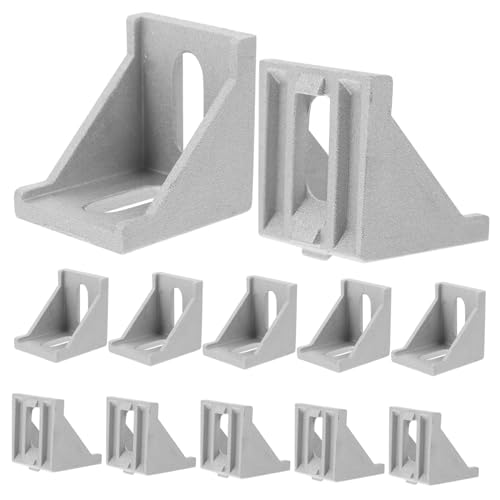 DOITOOL 20 Stück Teiliges Aluminiumprofil Eckwinkel Robuster Korrosionsbeständige Winkelverbinder für Aluminium Schienen Vielseitige Montage für Aluminium Extrusionsrahmen DOITOOL 20 Stück Teiliges Aluminiumprofil Eckwinkel Robuster Korrosionsbeständige Winkelverbinder für Aluminium Schienen Vielseitige Montage für Aluminium Extrusionsrahmen von DOITOOL
