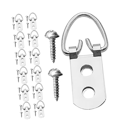 DOITOOL 20 Stück Teiliges Bilderaufhängerset mit D Ring Haken und Schrauben Robuste Metallhaken für Kunstwerke Spiegel und Uhren Vielseitig Einsetzbar DOITOOL 20 Stück Teiliges Bilderaufhängerset mit D Ring Haken und Schrauben Robuste Metallhaken für Kunstwerke Spiegel und Uhren Vielseitig Einsetzbar von DOITOOL