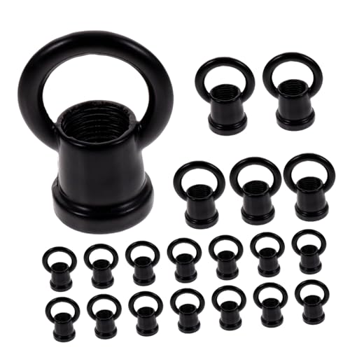 DOITOOL 20 Stück Teiliges Deckenhaken Korrosionsbeständigem Zinklegierungsmaterial Ringförmige Aufhängung für Kronleuchter und Pendelleuchten Robust Langlebig Geeignet für Reparatur und von DOITOOL