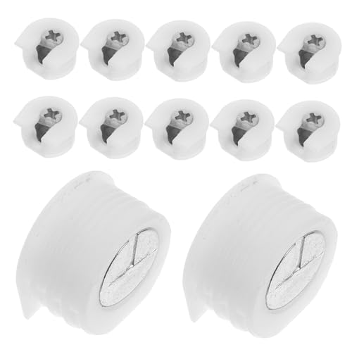 DOITOOL 20 Stück Teiliges Möbelverbinder set Weiß Unsichtbare Regalverbinder mit Cam Locks und Verbindungsmuttern für Stabile Verdeckte Möbelbefestigung in Schränken und Regalteiler DOITOOL 20 Stück Teiliges Möbelverbinder set Weiß Unsichtbare Regalverbinder mit Cam Locks und Verbindungsmuttern für Stabile Verdeckte Möbelbefestigung in Schränken und Regalteiler von DOITOOL