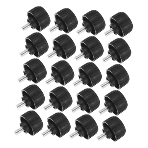 DOITOOL 20 Stück Teiliges Verstellbares Möbel nivellierer mit Stoßdämpfender Gummibeschichtung Schraubbare Nivellierfüße für Tisch Stuhlbeine Kompatibel mit Elektronischen Waagen Schwarz DOITOOL 20 Stück Teiliges Verstellbares Möbel nivellierer mit Stoßdämpfender Gummibeschichtung Schraubbare Nivellierfüße für Tisch Stuhlbeine Kompatibel mit Elektronischen Waagen Schwarz von DOITOOL