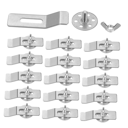 DOITOOL 20 Stück Waschbecken Jacke Kit Unterbeordnen Waschbeckenhalterungen Unterbauspülenhalterungen Unterbeckenspüle Klammern Küche Unterbau-waschtischhalterung Silber Rostfreier Stahl DOITOOL 20 Stück Waschbecken Jacke Kit Unterbeordnen Waschbeckenhalterungen Unterbauspülenhalterungen Unterbeckenspüle Klammern Küche Unterbau-waschtischhalterung Silber Rostfreier Stahl von DOITOOL