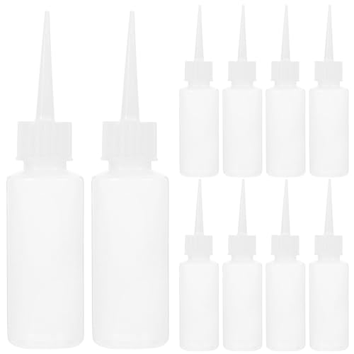 DOITOOL 20 Stücke Spritzflasche Kleine Quetschflaschen mit Kappe Nachfüllbare Condiment Squeeze Flasche Kunststoff Tropfflaschen für Kunst Handwerk BBQ Öl Ketchup Sauce 50ml von DOITOOL