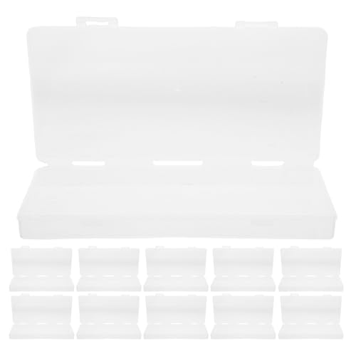 DOITOOL 20 kleine Kunststoffbehälter: Mini-Aufbewahrungsboxen aus durchsichtigem Kunststoff mit Klappdeckel – transparente rechteckige Behälter für Perlen, Schmuck, Bastelarbeiten und kleine DOITOOL 20 kleine Kunststoffbehälter: Mini-Aufbewahrungsboxen aus durchsichtigem Kunststoff mit Klappdeckel – transparente rechteckige Behälter für Perlen, Schmuck, Bastelarbeiten und kleine von DOITOOL
