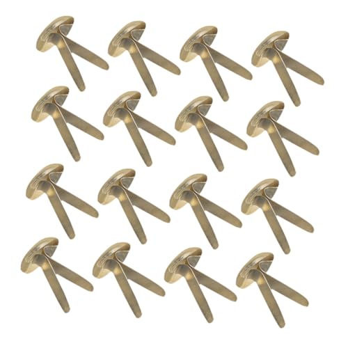 DOITOOL 200 Stück Metall Papierverschlüsse Gold Rostfrei Aufbewahrungsbox für Büro Scrapbooking und DIY Bastelprojekte von DOITOOL