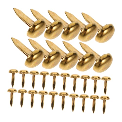 DOITOOL 200 Stück Metall Papierverschlüsse Winzige Brads Metall Büroklammern Bastelperlen Bastel Brads Papier Brads Retro Metall Binderclips Brads Für Papierbasteleien Brads Zum von DOITOOL