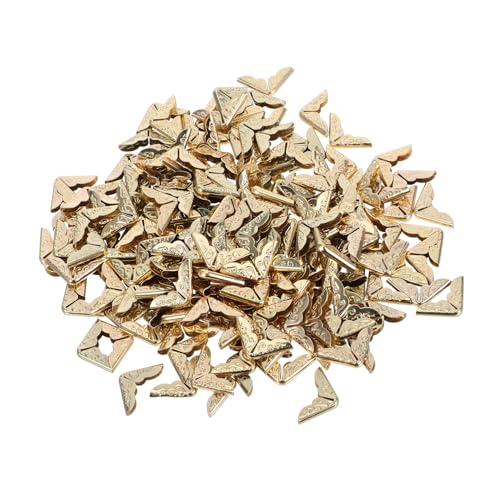 DOITOOL 200stücke Eckenschutz Aus Eisen Für Fotoalben Scrapbooks Bücher Und Notizbücher Vintage-Metall-kantenschutz Dekorative Ecken Für Sammelalben Und Ordner von DOITOOL