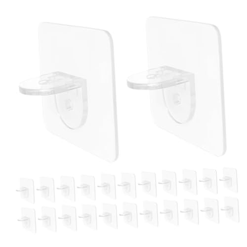 DOITOOL 24 Stück Teiliges Kunststoff Regalbodenträger Selbstklebend Robust Verstellbar für Küchen Badezimmerschränke Unsichtbare Regalklammern zur Platzoptimierung im Kleiderschrank DOITOOL 24 Stück Teiliges Kunststoff Regalbodenträger Selbstklebend Robust Verstellbar für Küchen Badezimmerschränke Unsichtbare Regalklammern zur Platzoptimierung im Kleiderschrank von DOITOOL