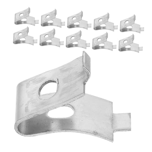 DOITOOL 24 Stücke Teiliges Verstellbare Metall Regalhalter für Küchenschränke Stabile Edelstahl Glasbodenstützen Einsetzbare Halteklammern für Kleiderschränke Vitrinen und Ablagen von DOITOOL