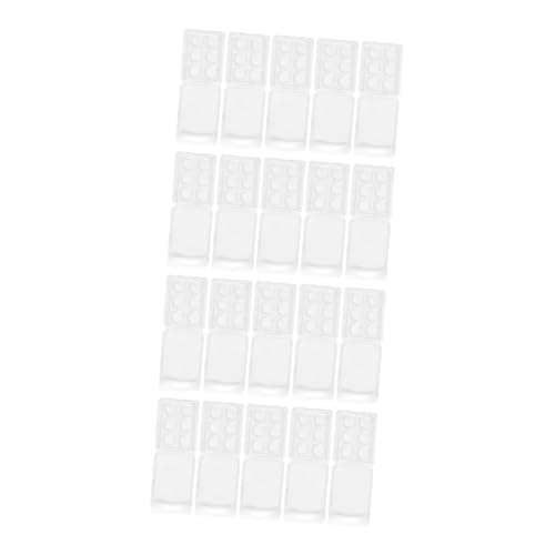 DOITOOL 25 Stück Duft Kerzen Box Aromatherapie für Lagerung von Wachsschmelzen Herstellung Behälter Wachs schmilzt Verpackungen Wachsschmelzboxen PVC Transparent von DOITOOL