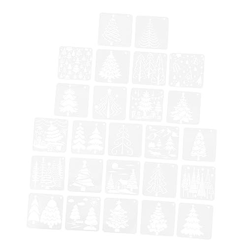DOITOOL 25 Stück Wiederverwendbare Weihnachtsbaum Bastelvorlagen Teilig Pet Malerschablonen für Wandmalerei Spray Graffiti DIY Weihnachtsdeko Geschenkideen DOITOOL 25 Stück Wiederverwendbare Weihnachtsbaum Bastelvorlagen Teilig Pet Malerschablonen für Wandmalerei Spray Graffiti DIY Weihnachtsdeko Geschenkideen von DOITOOL
