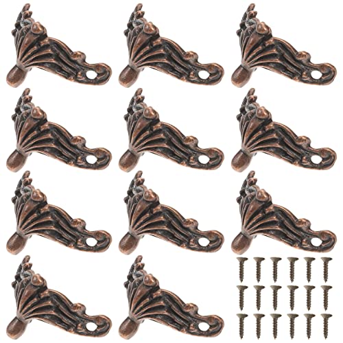 DOITOOL 25Stücke Schmuckbox Füße Dekorative Leg Guards für Schmuckkästchen Möbelbeine Installieren Langlebig und Stabil Rotkupferfarben DOITOOL 25Stücke Schmuckbox Füße Dekorative Leg Guards für Schmuckkästchen Möbelbeine Installieren Langlebig und Stabil Rotkupferfarben von DOITOOL