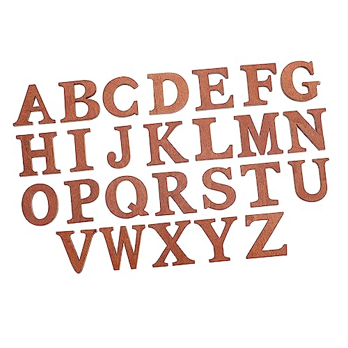 DOITOOL 26 Stück Holz Alphabet Dekoration Teiliges Robustem Holz Hohe Buchstaben für Kreative DIY Projekte für Wände Fenster Türen und Mehr von DOITOOL