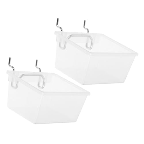 DOITOOL 2Sätze Steckbrettbehälter Robuste Werkzeugaufbewahrung für Garage Transparente Aufbewahrungsboxen mit Haken für DIY Projekte und Hardware Organisation von DOITOOL
