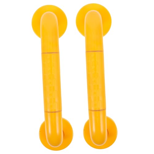 DOITOOL 2St Haltegriffe für die Dusche lichtring halooween haltegriffe für bad Badegriff rutschfester greifdorn Haltegriff für die Dusche Badezimmerstangen für ältere Menschen Nylon Yellow von DOITOOL