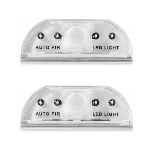 DOITOOL 2St LED intelligentes Schlüssellochlicht -Bewegungsmelderlicht intelligentes Türschloss Bewegungssensor Türschloss-Induktionslampe LED-Licht kabellos Kabinett Licht von DOITOOL