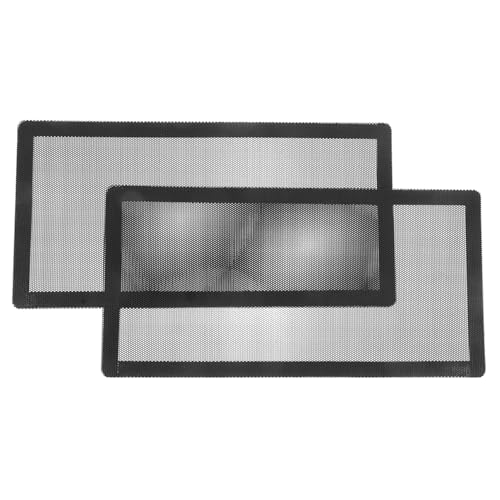 DOITOOL 2St Staubnetz Laptop kühlung Bildschirm Profil Conditioner Klimaanlage LED Gadgets Cool Computerzubehör Computer-Lüfterfilter Computerfilter Computermaschenfilter magnetisch Black von DOITOOL