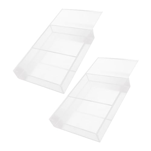 DOITOOL 2Stücke Acrylbox Rahmen Tiefe Vitrine für Hochzeitsstrauß Trockenblumen Wand oder Tischmontage Transparentes DIY Erinnerungsdisplay Dekoration Sammlerstücke von DOITOOL