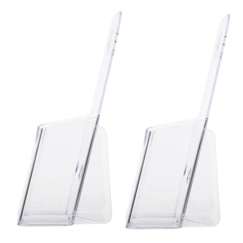 DOITOOL 2stücke Prospektständer Wandhalterung Tischdisplay Für Broschüren Transparenter Magazinhalter Platzsparend Und Modern Für Büro Und Zuhause von DOITOOL
