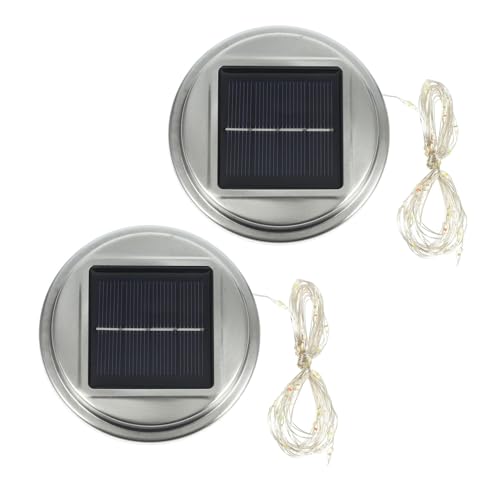 DOITOOL 2st Crack-ball-lampenabdeckung Geführte Laternen Solarwegleuchten Oben Solar-ersatzteile Hängende Laternen Für Den Außenbereich Outdoor Hängelampe Fee Schmücken Rostfreier Stahl von DOITOOL