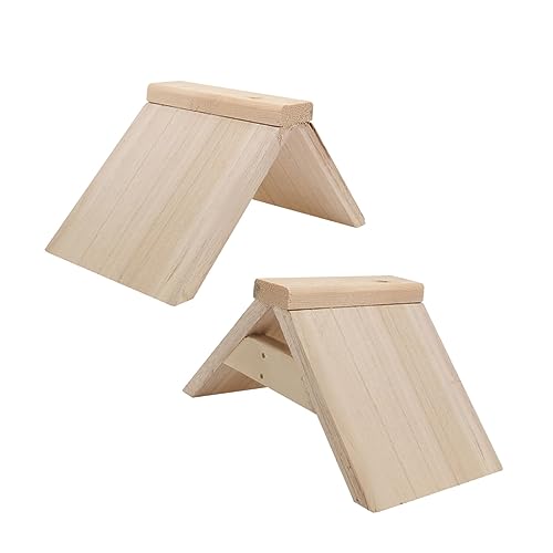 DOITOOL 2St Taubenruhestand Vogelruheplatzhalter Vogelstangen Stehen Spielzeug Wo Taubenbarsch Taubenstange aus Holz altmodisch Kleiner Papagei Holzrahmen Vogelregal von DOITOOL