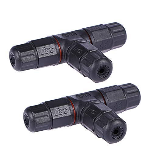 DOITOOL 2st Wasserdichter Kabelanschlusskasten Wasserdichter Kabelverbinder Anschlussdose Kabelstecker Kabelverlängerungsadapter Putzausgleichsring Kabelverschraubung Crimpen Schrauben von DOITOOL