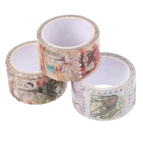 DOITOOL 3 Rollen Washi Tape DIY Dekorative Briefmarken Sticker für Scrapbooking Journaling Basteln Handliche Aufkleber für Kreative Post DOITOOL 3 Rollen Washi Tape DIY Dekorative Briefmarken Sticker für Scrapbooking Journaling Basteln Handliche Aufkleber für Kreative Post von DOITOOL