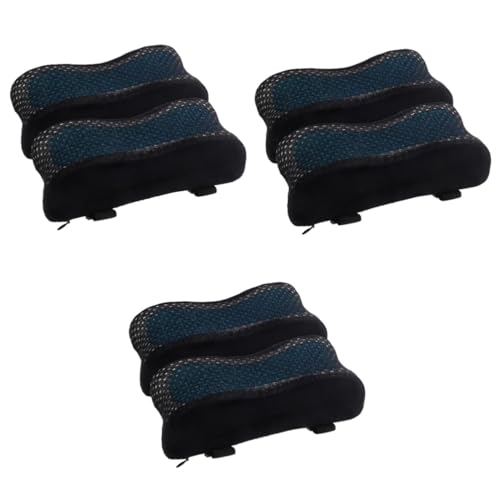 DOITOOL 3 Sätze Armlehnenpolster Für Kissen Unterstützung Gebogen Stuhl-armauflage Stuhlarm Rastpolster Ergonomisch Unterlage Stuhlzubehör Stuhl Ellbogenschützer Gel Blau 2 Stücke * 3 von DOITOOL