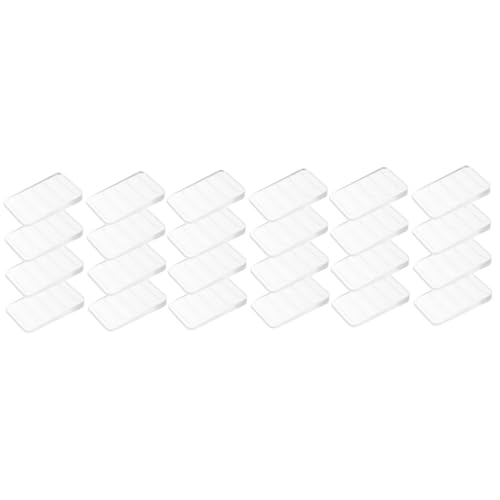 DOITOOL 3 Sätze Möbelabstandshalter Ordnerregal Licht An Schihschrank Fenstergriffe Mit Doppelverglasung Tisch Unterlegkeil Aus Kunststoff Klarer Nivellierscheibenkeil PVC 8 Stück * 3 von DOITOOL