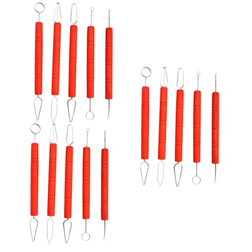 DOITOOL 3 Sätze Schnitz Messer Set Keramik Töpferwerkzeug Modelliermasse Ton Töpferei Bildhauerei Cutter Für Carving Modellieren Skulpturenwerkzeug Rostfreier Stahl 5 Stücke * 3 von DOITOOL